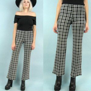 Vintage grunge high waisted black and white bell b